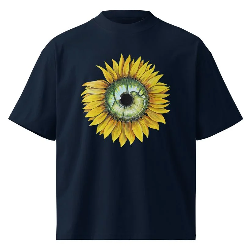 Oversized T-Shirt — The Gaze of the Sunflower